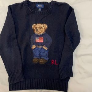 Ralph Lauren navy bear sweater